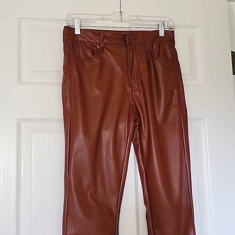 Mother,  faux leather pants